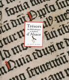 Couverture du livre « Trésors des bibliothéques et archives d'Alsace » de  aux éditions Place Des Victoires / La Nuee Bleue