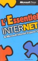 Couverture du livre « L'Essentiel Internet » de Microsoft Press aux éditions Microsoft Press