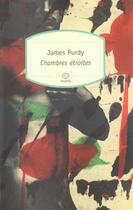 Couverture du livre « Chambres étroites » de James Purdy aux éditions Motifs