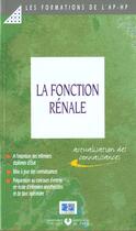 Couverture du livre « La fonction renale actualisation des connaissances » de Aphp aux éditions Lamarre