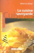 Couverture du livre « La cuisine savoyarde/poche » de Beatrice Biner aux éditions Sud Ouest Editions