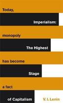 Couverture du livre « Imperialism: the highest stage of capitalism » de Vladimir Ilitch Lenine aux éditions Adult Pbs