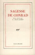 Couverture du livre « Sagesse de conrad » de Joseph Conrad aux éditions Gallimard
