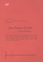 Couverture du livre « Jean-francois lyotard : l'exercice du differend » de Dolores Lyotard aux éditions Puf