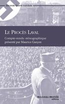 Couverture du livre « Le procès Laval » de  aux éditions Nouveau Monde