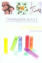 Couverture du livre « L'homéopathie de a a z » de Marie-Claude Delahaye aux éditions Marabout