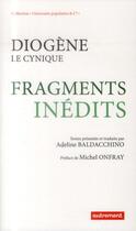Couverture du livre « Diogène le cynique ; fragments inédits » de Diogene aux éditions Autrement