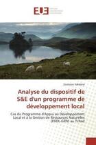 Couverture du livre « Analyse du dispositif de s&e dun programme de developpement local » de Kabdana Zoulozou aux éditions Editions Universitaires Europeennes