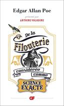 Couverture du livre « De la filouterie considérée comme science exacte » de Edgar Allan Poe aux éditions Flammarion