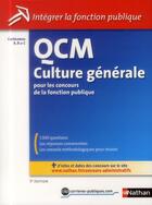 Couverture du livre « QCM culture générale ; catégories A B C » de Sylvie Grasser aux éditions Nathan