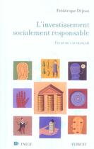 Couverture du livre « L'investissement socialement responsable » de Frederique Dejean aux éditions Vuibert