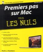 Couverture du livre « Premiers pas sur Mac pour les nuls » de Nancy Muir aux éditions First Interactive