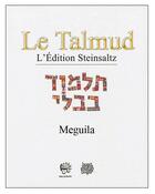 Couverture du livre « Talmud ; Babli Meguila t.23 » de Adin Steinsaltz aux éditions Biblieurope