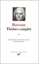 Couverture du livre « Théâtre complet Tome 2 » de Pierre De Marivaux aux éditions Gallimard