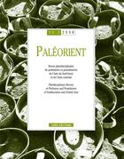 Couverture du livre « Paléorient t.34 » de  aux éditions Cnrs