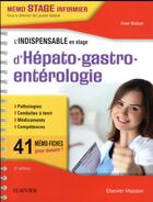 Couverture du livre « L'indispensable en stage d'hépato-gastro-entérologie np (2e édition) » de Axel Balian aux éditions Elsevier-masson