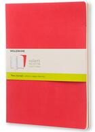 Couverture du livre « Carnet volant set de 2 pag. blanc.tres gd fmt rouge geranium » de Moleskine aux éditions Moleskine