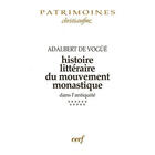 Couverture du livre « Histoire littéraire du mouvement monastique dans l'antiquité, XI » de Adalbert De Vogue aux éditions Cerf