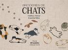 Couverture du livre « Broderies de chats : matous, minous & autres félins » de Suimin aux éditions Marabout
