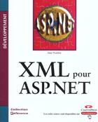 Couverture du livre « Cp Reference Developpement Xml Pour Asp.Net » de Dan Wahlin aux éditions Campuspress