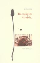 Couverture du livre « Rectangles choisis » de Leick aux éditions Fata Morgana