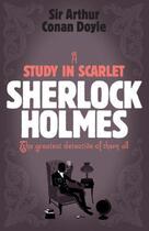 Couverture du livre « A study in scarlet » de Arthur Conan Doyle aux éditions Adult Pbs