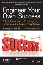 Couverture du livre « Engineer Your Own Success » de Anthony Fasano aux éditions Wiley-ieee Press