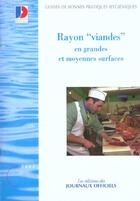Couverture du livre « Rayon viandes en grandes et moyennes surfaces n 5928 2002 » de  aux éditions Direction Des Journaux Officiels