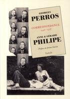 Couverture du livre « Correspondance 1946-1978 » de Georges Perros aux éditions Finitude