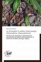 Couverture du livre « Le gravelot à collier interrompu (charadrius alexandrinus) » de Mohammed Kouidri aux éditions Presses Academiques Francophones