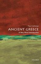 Couverture du livre « Ancient Greece: A Very Short Introduction » de Paul Cartledge aux éditions Oup Oxford