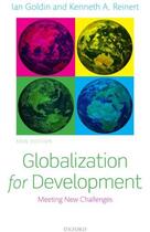 Couverture du livre « GLOBALIZATION FOR DEVELOPMENT » de Ian Goldin aux éditions Oxford Up Elt