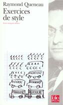 Couverture du livre « Exercices de style » de Raymond Queneau aux éditions Folio