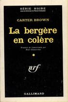 Couverture du livre « La bergere en colere » de Carter Brown aux éditions Gallimard