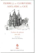 Couverture du livre « P-J de Clorivière (lettres de prison ) » de Marie Barthelemy aux éditions Beauchesne