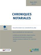 Couverture du livre « Chroniques notariales - volume 72 » de Yves-Henri Leleu aux éditions Larcier