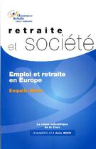 Couverture du livre « Emploi et retraite en Europe » de  aux éditions Documentation Francaise