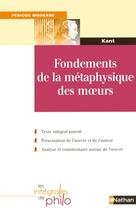 Couverture du livre « Int phil 08 fondement metaphys » de Bonet/Kant aux éditions Nathan