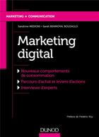 Couverture du livre « Marketing digital » de Sarah Benmoyal-Bouzaglo et Sandrine Medioni aux éditions Dunod