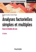 Couverture du livre « Analyses factorielles simples et multiples - 5e ed. - cours et etudes de cas » de Escofier/Pages aux éditions Dunod