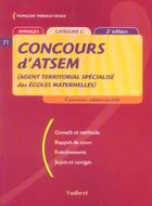 Couverture du livre « Le Concours D'A.T.S.E.M. » de Francoise Thiebault-Roger aux éditions Vuibert