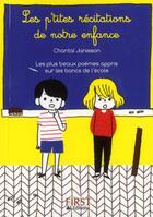Couverture du livre « Les petites récitations de notre enfance » de Chantal Janisson aux éditions First
