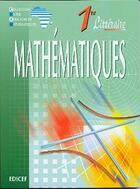 Couverture du livre « Mathematiques 1ere litterature » de  aux éditions Edicef