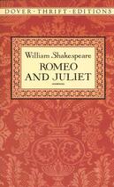 Couverture du livre « Romeo and Juliet » de William Shakespeare aux éditions Dover