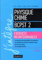 Couverture du livre « Physique-chimie BCPST 2 ; exercices incontournables » de Isabelle Cote aux éditions Dunod