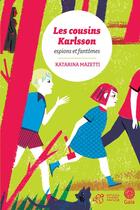 Couverture du livre « Les cousins Karlsson t.1 ; espions et fantômes » de Katarina Mazetti aux éditions Thierry Magnier