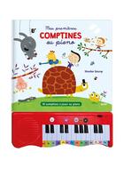 Couverture du livre « Mes premières comptines au piano ; 15 comptines à jouer au piano » de Nicolas Gouny aux éditions Auzou