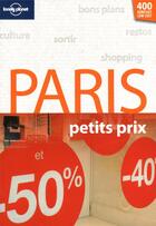 Couverture du livre « Paris petits prix (2e édition) » de Muriel Chalandre aux éditions Lonely Planet France