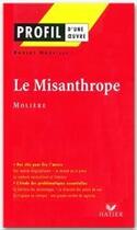 Couverture du livre « Le misanthrope, de Molière » de Robert Horville aux éditions Hatier