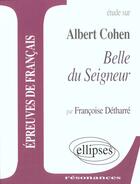 Couverture du livre « Cohen, belle du seigneur » de Detharre aux éditions Ellipses Marketing